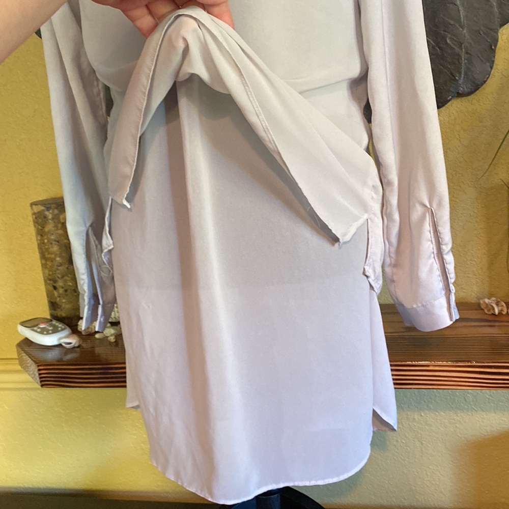 Reitmans Long Button Down Shirt - Picture 8 of 10
